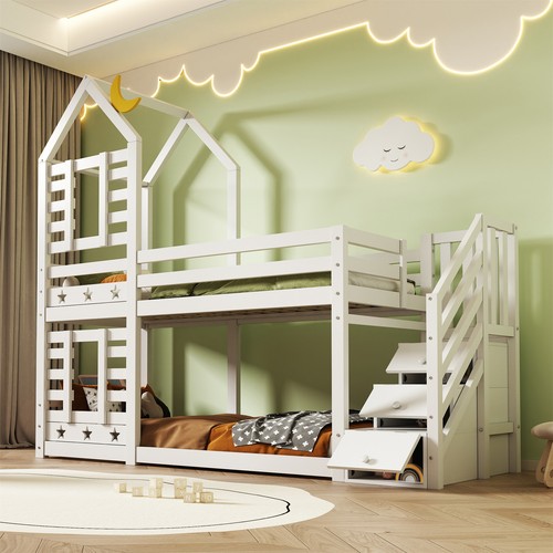 Bunk bed children cabin - bed,