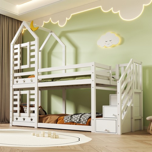 Bunk bed children cabin - bed,