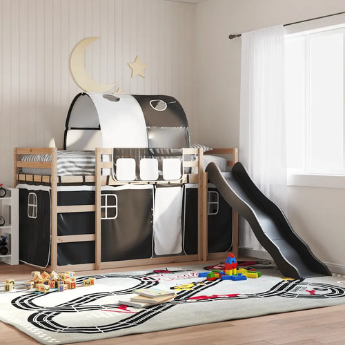 Walplus white black bunk - white,