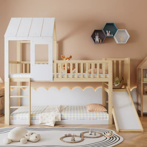 Kids wooden high sleeper bed - kids,