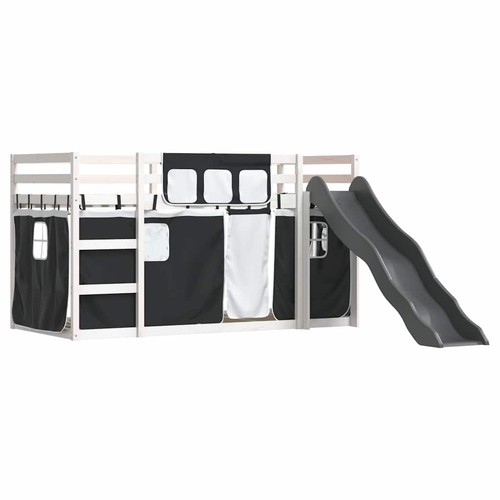 Bunk bed with slide and - bunk,